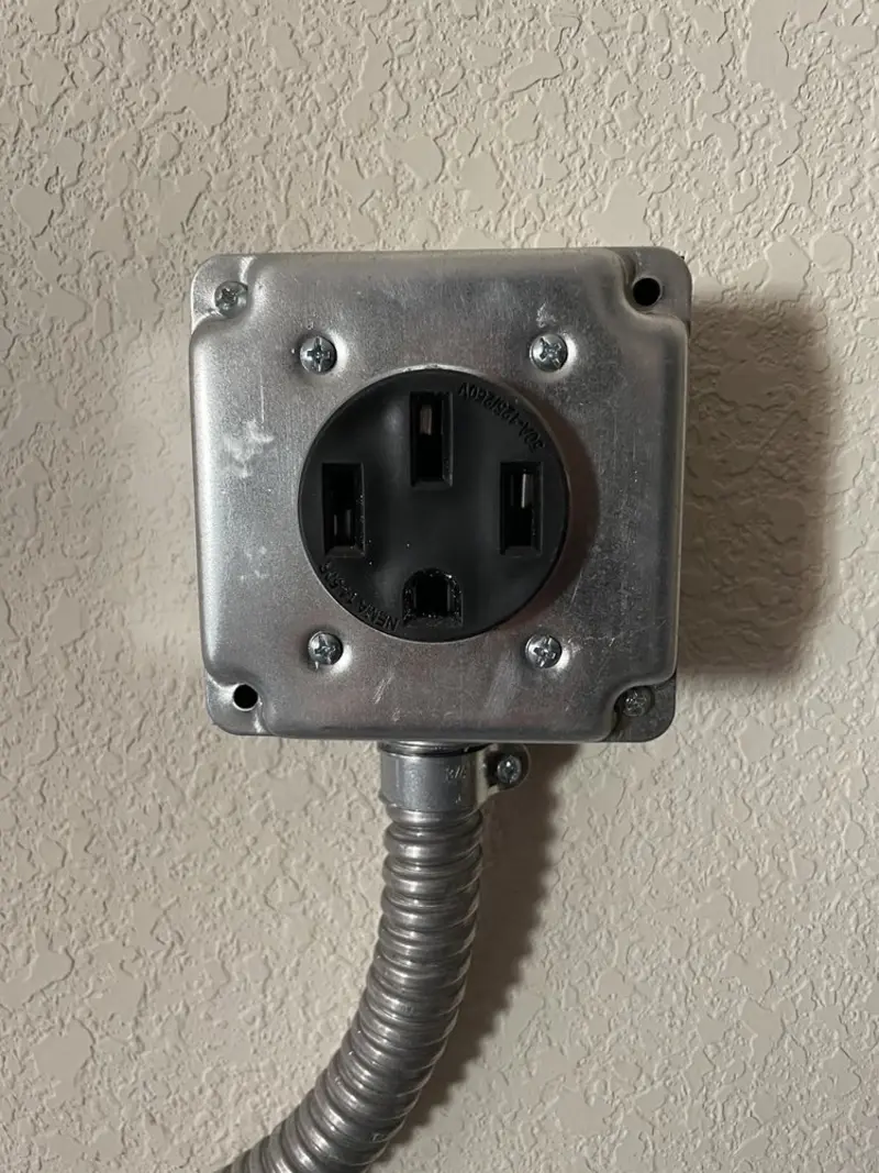NEMA 14-50 outlet installed for Smart Home Electrical in Robins